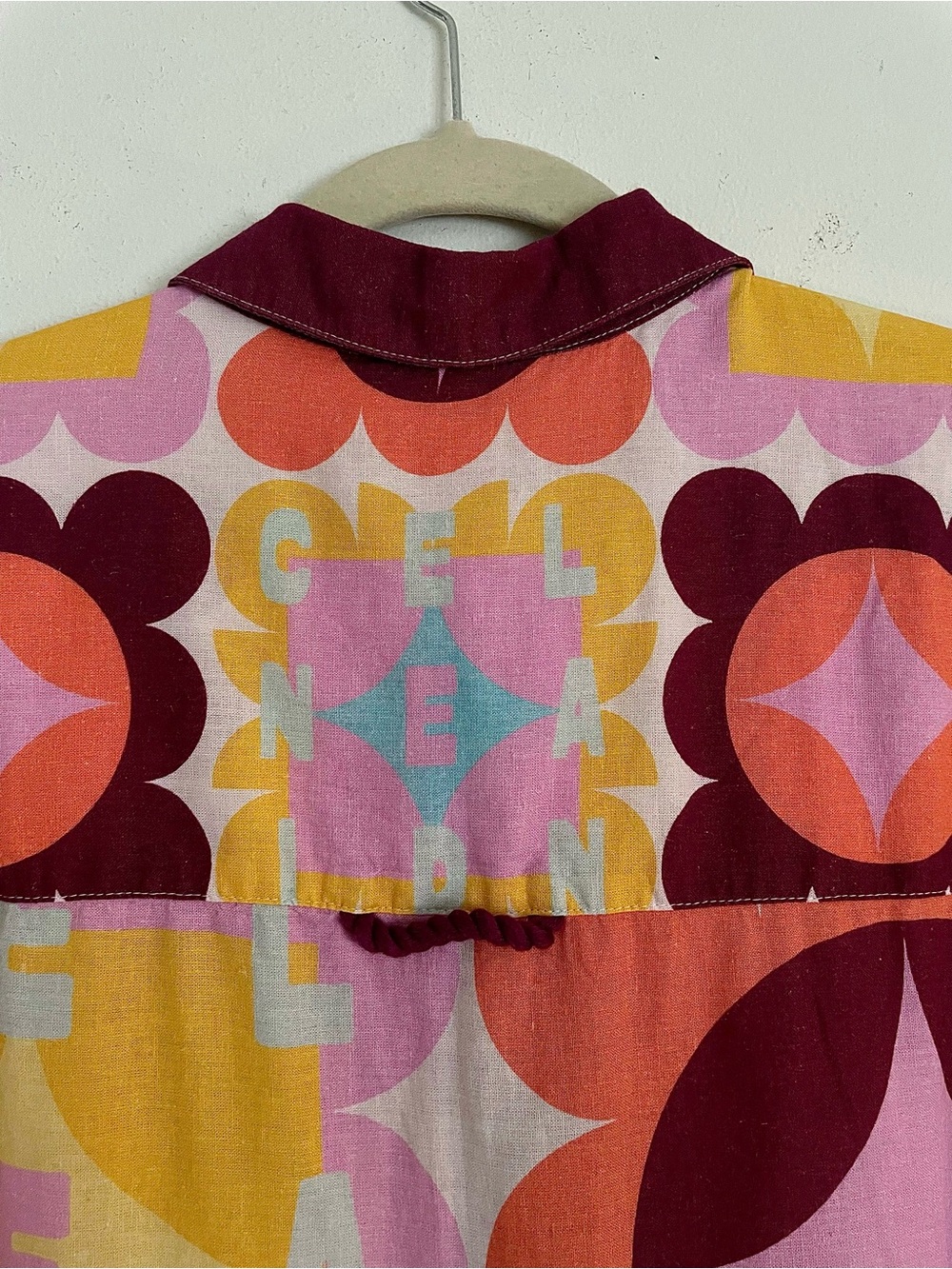 NWT Anthro Celandine x Holly Clarke Linen Blend Short Sleeve Button Down Shirt S - Picture 11 of 13
